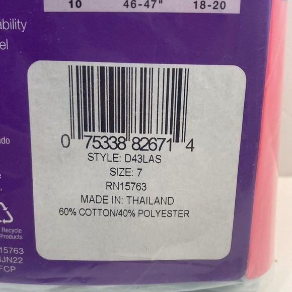 Hanes Hi Cut Underwear Panties Size 7 Women Cotton Blend Large - Picture 11 of 13